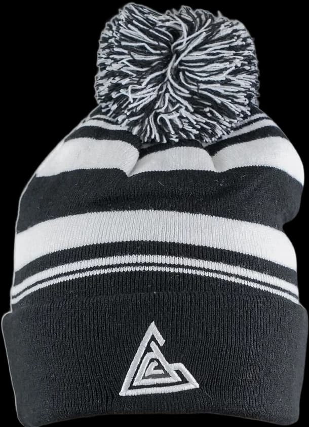 GDC Embroidered Hat Black and White - front view